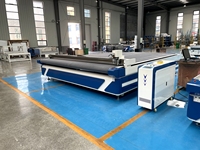 Mesa de Corte Textil de Gran Tamaño Hecha a Medida, Máquina Plotter de Corte Automática con Cuchilla Circular para Lona, Tela y Tejidos
