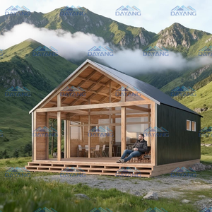 Villa en <span class=keywords><strong>bois</strong></span> exquise Dayang, intégrée à la nature – Cabane en rondins mobile moderne et écologique pour hôtels et zones écologiques - Product Image 2
