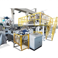 Machine de laminage à haute vitesse pour papier blanc, double face, par extrusion, avec double revêtement LDPE pour plaques de papier