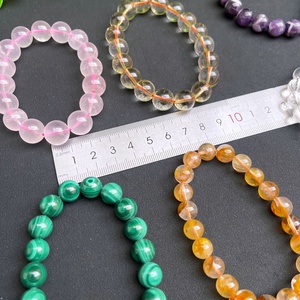 4 มม.6 มม.8 มม.10 มม.อัญมณีควอตซ์Healing Stonesสร้อยข้อมือคริสตัลลูกปัดหินสร้อยข้อมือยืด - Product Image 5