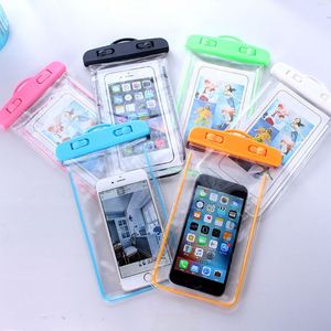 Sac étanche fluorescent en PVC coloré pour téléphone portable à écran tactile transparent, imprimé UV et sérigraphié avec logo personnalisé - Product Image 4