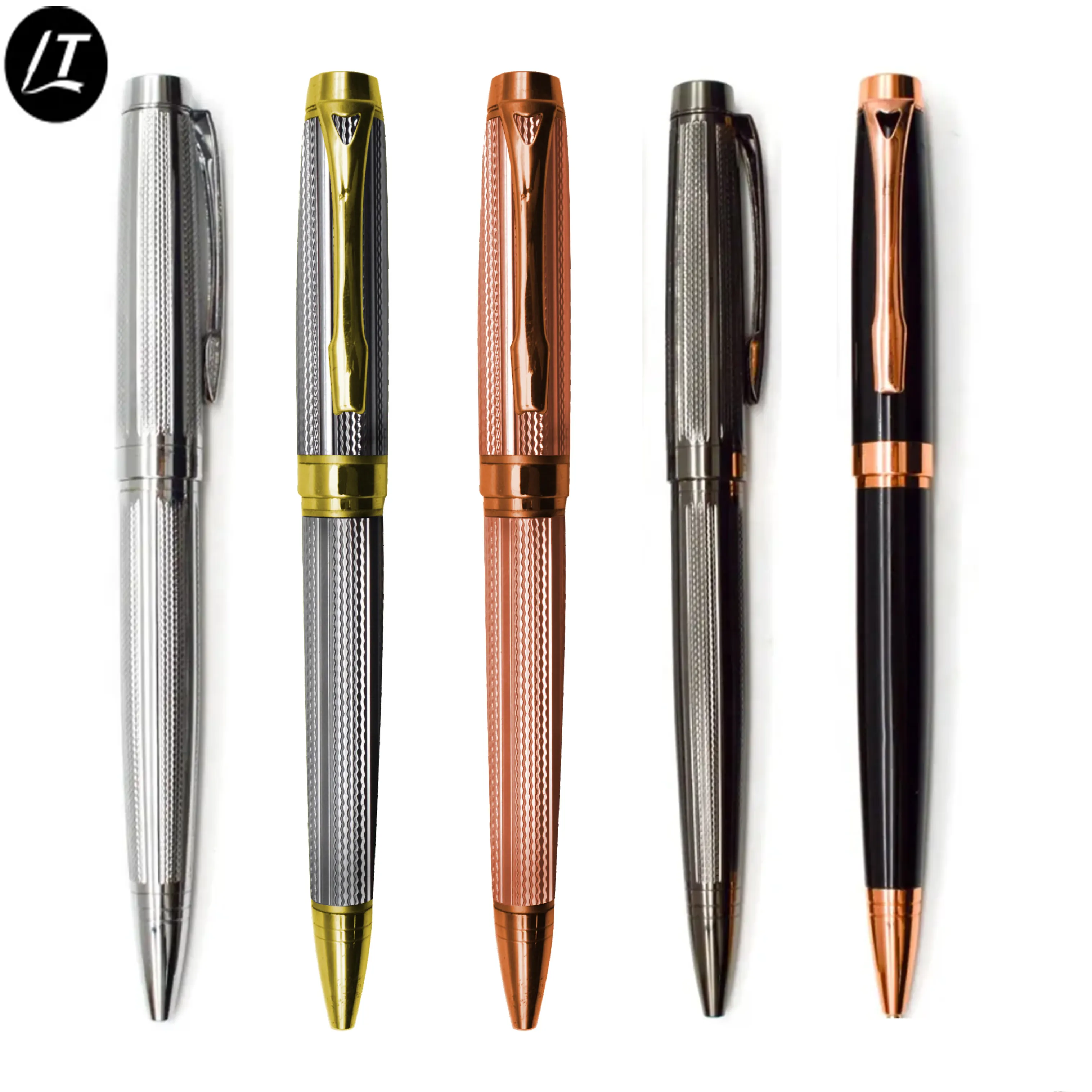 Conjunto de bolígrafos personalizados de alta calidad, caja de regalo de negocios, Bolígrafo De metal grabado de lujo