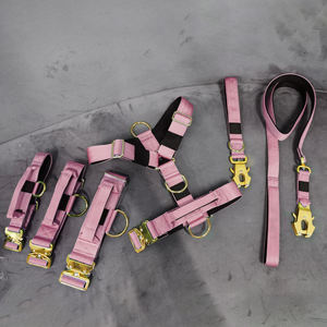 Pabrik OEM tahan lama kuat tugas berat tidak ada tarik nilon anjing <span class=keywords><strong>Harness</strong></span> kualitas tinggi Fashion olahraga tali kerah Set - Product Image 2