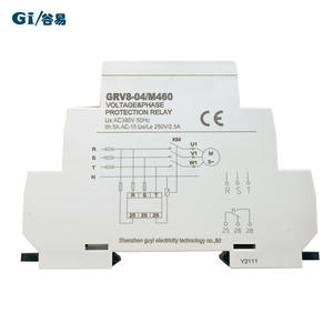 Relais de protection triphasé triphasé GRV8-04/M460, protection contre les surtensions, les sous-tensions, la perte de phase, la protection de séquence - Product Image 4