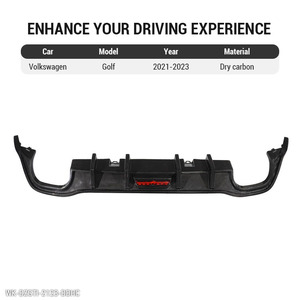 Kit de Carrocería para Auto, Kit Aerodinámico, Difusor Trasero de Fibra de Carbono Seca, Alerón de Parachoques Trasero para Golf 8 GTI, Divisor para VW <span class=keywords><strong>Volkswagen</strong></span> - Product Image 4