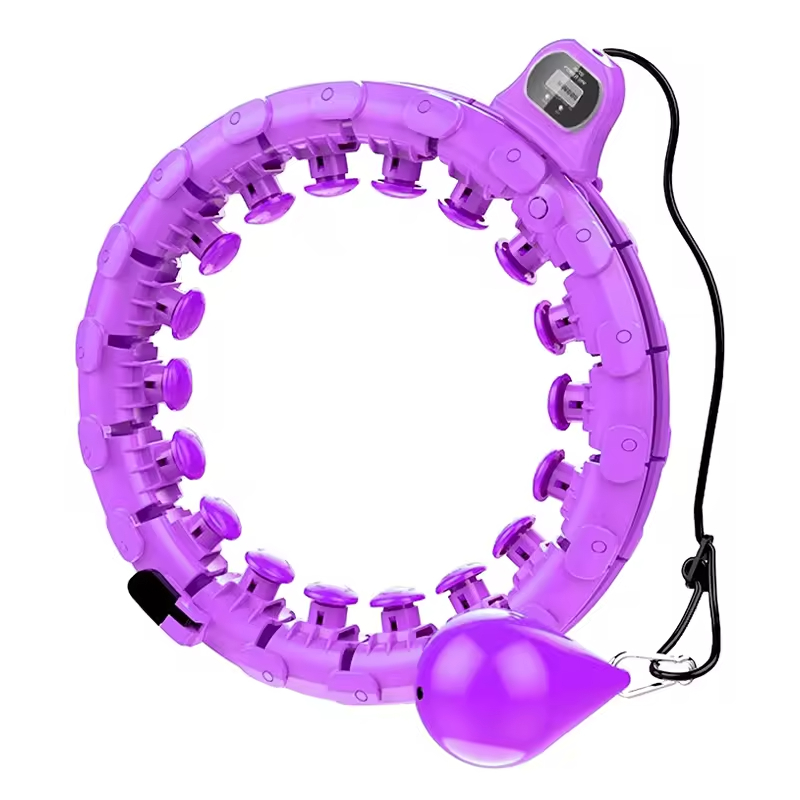 Julyfit High Quality Adjustable 24 Sections Gym Fitness Workout Adult Weighted Hoops