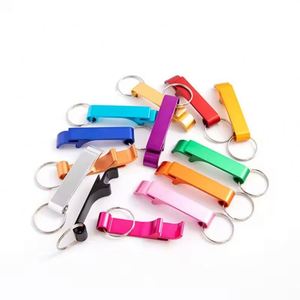 Wholesale Aluminum Alloy Bottle Convenient Portable Colorful Pocket <b>Keyring</b> Custom Logo Beer Opener Keychain - Product Image 4