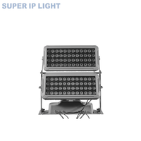 Projecteur mural LED RGBW double étage étanche IP65 avec contrôle DMX pour l'éclairage extérieur des façades de bâtiments