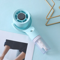 Ventilateur USB Mini Pliable Portable avec Pulvérisateur Nano Brume Hydratant Rechargeable USB 3 Vitesses pour Extérieur Maison Voiture Plastique