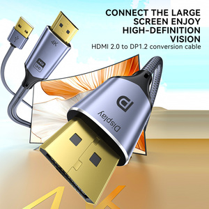 <span class=keywords><strong>HDMI</strong></span> để dp chuyển đổi cáp 4K60hz máy tính xách tay <span class=keywords><strong>TV</strong></span> máy tính kết nối với màn hình video HD CÁP Hợp kim nhôm HDTV Cáp - Product Image 2