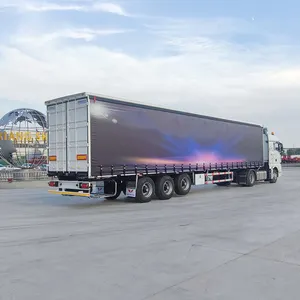 Bán sỉ 45ft 53ft Rèm Side Trailer bán cho bán van Sider xe tải đánh dấu đèn curtainside