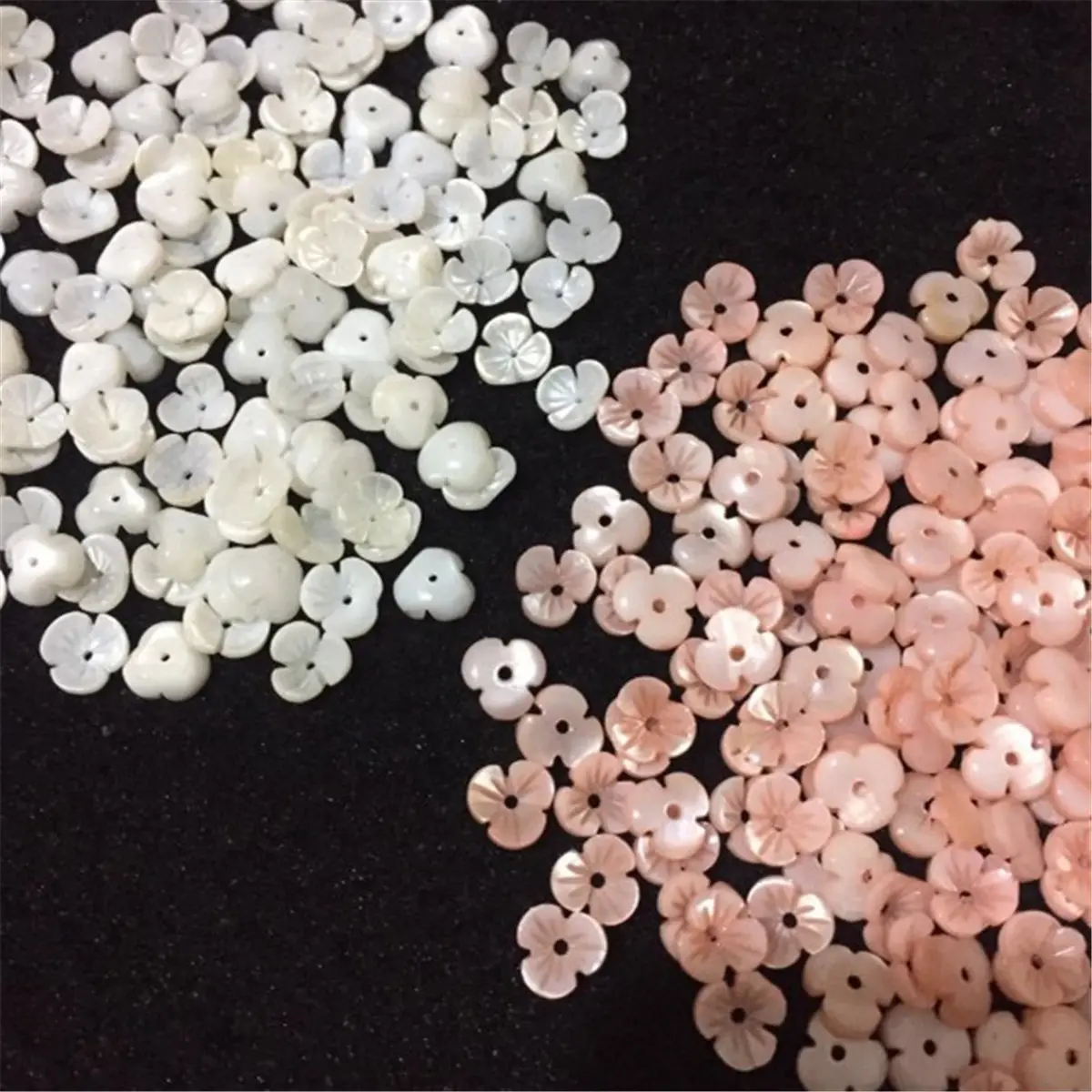 Natural Shell Artificial Coral Carved White Pink Rose Flower Loose Beads Craft Jewelry Making DIY Jewelry Accessories