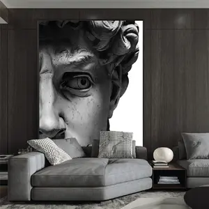 David personaggio statua pittura decorativa stile nordico luce stile di lusso murale ristorante camera da letto pittura decorativa tela P