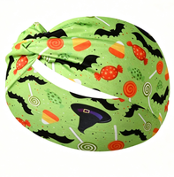 Bandeau respirant pour cheveux, nouvelle promotion, thème Halloween, imprimé torsadé, accessoires pour cheveux pour fêtes et cosplay
