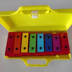 Precio de fábrica Gran regalo de cumpleaños para niños Glockenspiel Xilófono Orff instrumentos conjunto 8 <span class=keywords><strong>Notas</strong></span> Campanas resonadoras coloridas - Product Image 3