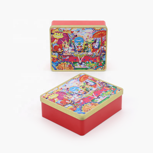 Caja de Estaño con Tapa para Envasado de Barras de Chocolate de Grado Alimenticio, Impresión Personalizada, Diseño de Dibujos Animados Coloridos, Regalo para Juguetes - Product Image 2