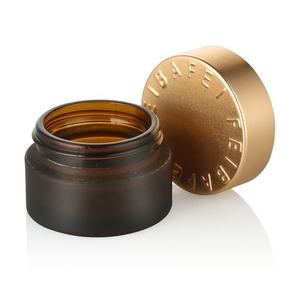 派手な新デザインアンバーラグジュアリースキンケアガラス瓶ゴールデンキャップ付きパーソナルスキンケア用30ml 50ml - Product Image 5