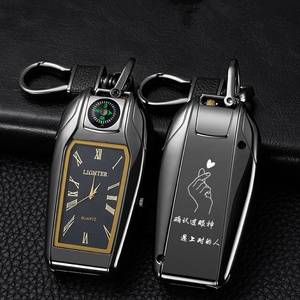 Briquet porte-clés cool, cadeau pour homme, briquet à flamme bleue coupe-vent, rechargeable au butane - Product Image 3