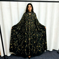 Robe de soirée longue pour femme, style cape, ornée de perles et de paillettes, de luxe léger, pour le commerce transfrontalier et l'industrie lourde, idéale pour les banquets et les fêtes