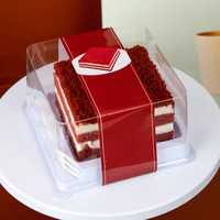 Boîte d'emballage pour livraison, anti-poussière, transparente, compartimentée, pour bento alimentaire, desserts et plats à emporter longue distance