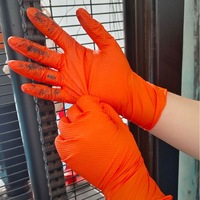 Gants de mécanicien en nitrile synthétique épais noirs Diamond Grip Garage Shop Industry Auto Electronics Repair