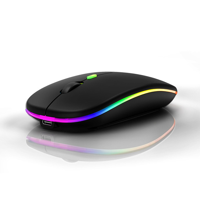 X505-1 Ultra Thin and Rechargeable BT Wireless Mouse Mini Wireless Optical 1600dpi Rgb Wireless Mouse Suitable for Laptop Pc