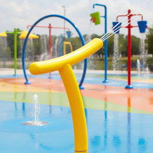 Canon à eau rotatif de dessin animé en gros pour enfants, équipement de jeu aquatique pour piscine et parc aquatique - Product Image 6