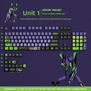Teclas <span class=keywords><strong>EVA</strong></span> con Degradado, Personalizadas con Impresión Lateral <span class=keywords><strong>de</strong></span> Anime, Brillantes, Altura OEM para Interruptores, Teclado para Juegos, Teclas Creativas - Product Image 3