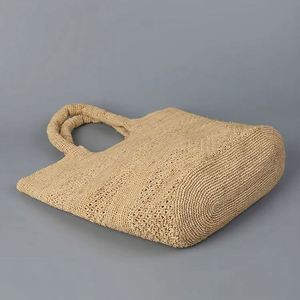 Bolso de Paja Tejido a Mano para Mujer, Modelo 2025, Redondo, con Asa para el Hombro, para Primavera/Verano y Playa, con Cierre de Broche - Product Image 3
