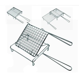 Parrilla de Carbón Plegable de 30x40 cm en Acero Cromado - Product Image 1