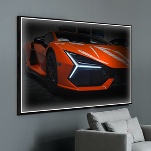 Decorazione in porcellana di cristallo di lusso per auto moderne con telecomando per illuminazione per auto con immagine da appendere - Product Image 4
