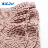 Oferta Especial Mimixiong - Mantas Tejidas para Bebé Recién Nacido con Volantes y Bordado Personalizado