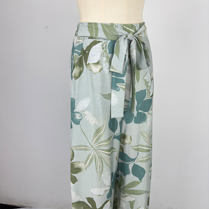 Nuovi Modelli Estivi di Tendenza in Europa e Stati Uniti: <span class=keywords><strong>Pantaloni</strong></span> Larghi da <span class=keywords><strong>Donna</strong></span> con Cintura, Casual e alla Moda - Product Image 4