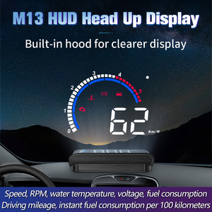 Mới OBD2 đo Heads up hiển thị chiếu xe <span class=keywords><strong>HUD</strong></span> M13 nhiệt độ nước báo động tự động thiết bị điện tử - Product Image 2