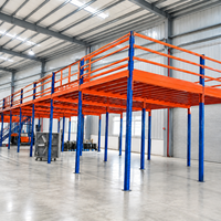 Étagère de mezzanine à 2 niveaux pour entrepôt, idéale pour optimiser l'espace des entrepôts de petite et moyenne taille