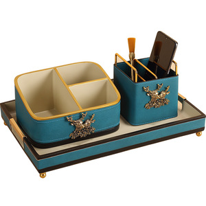 Creative Light Luxury Deer Head Storage Box <b>Oval</b> Multifunctional Organizer For Living Room <b>Coffee</b> <b>Table</b> Tissue Tray - Product Image 5