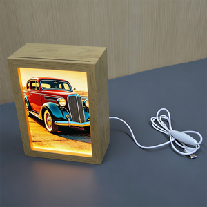 Enseigne lumineuse LED rectangulaire pour café, enseigne publicitaire décorative en MDF pour extérieur, à suspendre au mur - Product Image 4