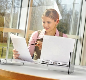 Écran de <span class=keywords><strong>protection</strong></span> en plastique transparent en plastique transparent pour éternuement en verre en <span class=keywords><strong>plexiglas</strong></span> pour compteur de sa - Product Image 2