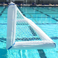 Meilleure vente | Terrain de jeu de football gonflable Interaction Sports Court Water Polo Football But pour parc aquatique