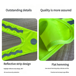 سترة عاكسة فلورية للأطفال للجري والمشي، معدات أمان خارجية، ملابس عاكسة للسلامة متعددة الاستخدامات - Product Image 3