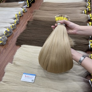 ผมต่อ100% เวียดนามสีจำนวนมากไม่พันกันไม่หลุดร่วงสีตามสั่งราคาขายส่ง - Product Image 3