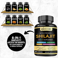 Meilleur prix pour les capsules de résine de Shilajit de l'Himalaya, stimulant énergétique à base de plantes pour hommes, fabricant de capsules en marque privée végétaliennes