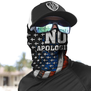 Maschera Facciale con Bandiera Americana Stampata, Bandana Tubolare Senza Cuciture Personalizzata, Protezione Solare Rinfrescante per Ciclismo e Feste - Product Image 2