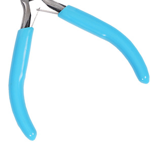 Pince à bec effilé bleue de 4,5 pouces en acier inoxydable pour bijoux et artisanat DIY, design à bec conique et pointu - Product Image 1