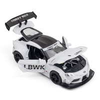 Modèle de voiture de sport en alliage métallique, emballage en boîte couleur, produit transfrontalier pour diffusion en direct sur AliExpress TikTok