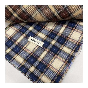 Kain-tela de franela a cuadros para camisa, algodón <span class=keywords><strong>y</strong></span> 100/<span class=keywords><strong>d</strong></span>, teñida - Product Image 4