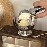 Vintage Dessert Gobelet Snack Tasse En Métal Pudding Tasses Salade Dessert Titulaire DIY En Acier Inoxydable Crème Glacée Bol