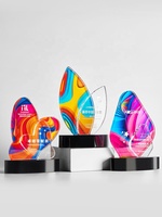 Vente en gros 2024 Nouveau design Plaque de trophée en forme de bateau à voile Plaque en cristal personnalisée trophée pour souvenir