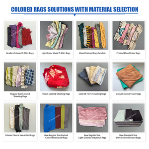 Trapos de Limpieza Industriales de Algodón de Súper Absorción, Trapos de Toalla Reciclados de Color para Limpieza - Product Image 6