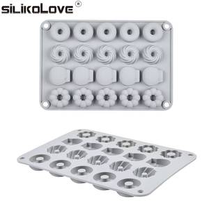 MUYULINS Molde de silicona para donuts de 20 cavidades para dulces y chocolate - Product Image 3